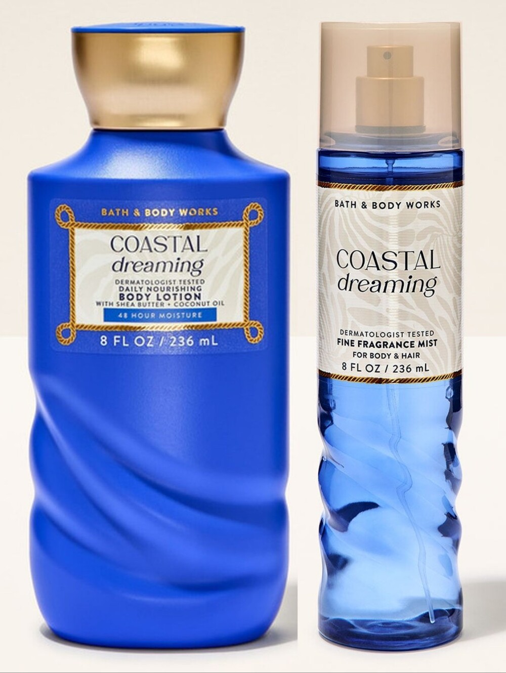 Bath & Body Works Coastal Dreaming Body Lotion & Fragrance Mist Set NEW